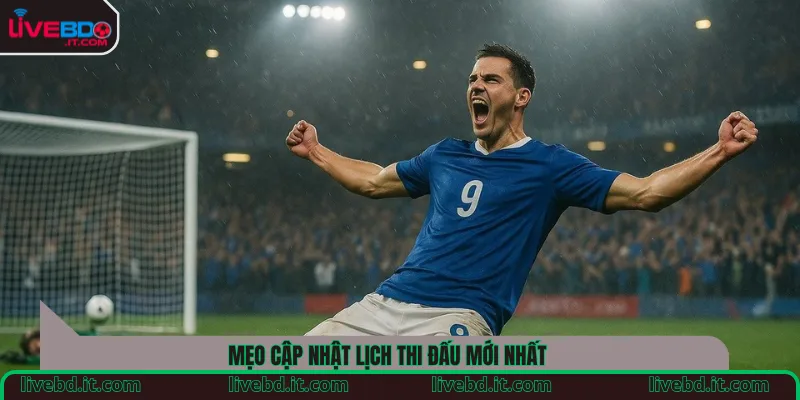 Mẹo cập nhật lịch thi đấu mới nhất 